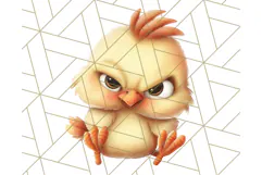 Adorable Angry Animals Clipart PNG, Cute Moody Faces Png Product Image 4