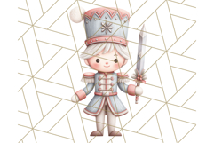 Nutcracker Clipart, Festive Holiday Toy Soldier PNG Art Product Image 4
