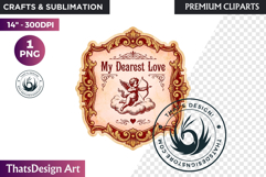 Vintage Valentine Day Labels and Romantic Heart Tags Product Image 1