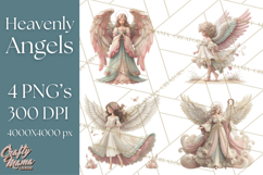 Heavenly Angel Clipart and Clip Art for Christian Christmas Product Image 1