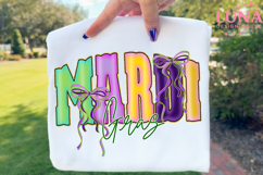 Brushstroke Mardi Gras PNG, Fleur De Lis Coquette PNG, Product Image 5