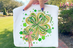 Not Lucky Simply Blessed png, Retro Coquette St Patrick's Product Image 2