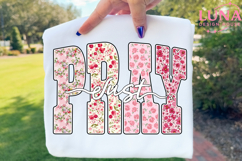 Christian Png, JUST PRAY Png Floral Christian Png Product Image 3