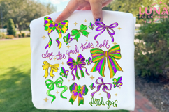 Let The Good Times Roll png, Mardi Gras Bow Png Product Image 5