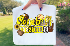 Softball Mama png, Distressed Game Day png, Softball Png Product Image 4