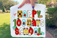 Happy 100 Days of School Png, 100 Days of School PNG Product Image 6