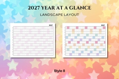 2027 Yearly at a Glance - Canva Template Product Image 10