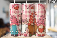 Valentine&#039;s Day Gnome Tumbler Wrap - High Quality 300 Dpi Product Image 1