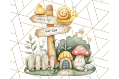 Whimsical Fairy Village Clipart PNG for Kids, Fairytales Png Product Image 4