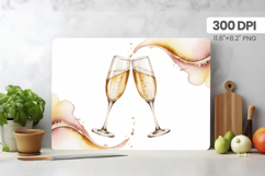 Happy New Year Cutting Board PNG Festive New Year's Eve 2026 Product Image 1