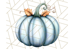Fall Pumpkin Clipart PNG, Autumn Pumpkins, Jewel Tones Png Product Image 4