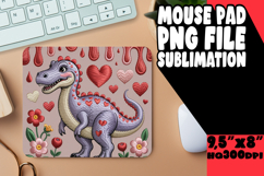 Playful DESK mat Fun Sublimation, Cute Dino Product Image 1