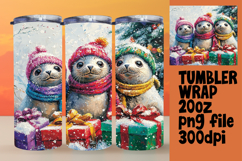 EYE-CATCHING 20oz Tumbler Template , Cute Xmas Product Image 1