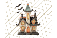 Retro Halloween Clipart Vintage PNG Graphics, 50s Holiday Product Image 4