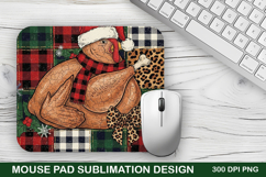 Christmas Chicken Mouse Pad Sublimation - Christmas Design Product Image 1