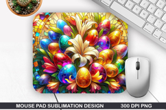 Easter Eggs Mouse Pad Sublimation, Easter Mouse Pad PNG Product Image 1