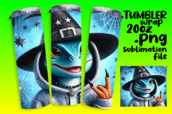 20oz Sublimation Gift Template , Halloween Dino Product Image 1