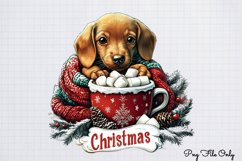 Christmas Dachshunds Clipart PNG Product Image 1