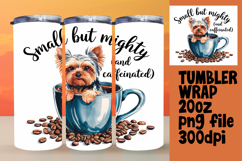 BOLD 20oz Tumbler Wrap for Customization , Coffee Dog Product Image 1