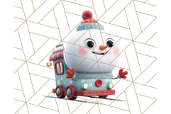 Christmas Train Ride PNG Clipart with Yeti and Elves Product Image 4