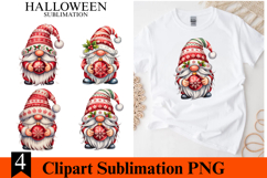 4 Christmas Gnome Clipart PNG | Merry Christmas Png Product Image 1