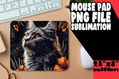 Joyful Cat Charm Mousepad PNG Product Image 1