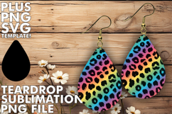 Chic Teardrop Earrings PNG Ideas, Funky Pattern Product Image 1