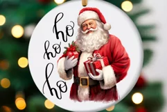 Ho Ho Ho Santa Claus PNG Sublimation Designs Product Image 1