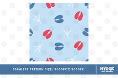 American 4th of July Hoofs and Hen Prints Seamless Pattern Product Image 2