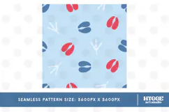 American 4th of July Hoofs and Hen Prints Seamless Pattern Product Image 2
