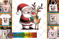 Timeless TSHIRT Designs PNG, Funny Santa Product Image 1