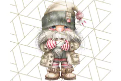 Scandinavian Christmas Gnomes Clipart PNG, Cute Gnome Png Product Image 4