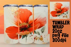 Floral Delight: 3D Tumbler Wrap Product Image 1