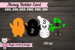 3d Christmas Penguin , Money Holder SVG, paper craft Product Image 3