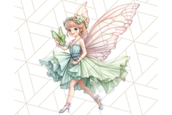 Pastel Fairy Clipart PNG, Cute Fantasy Fairy Digital Art Product Image 4