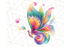 Colorful Butterfly Clipart PNG Clipart, Rainbow Butterfly Product Image 4