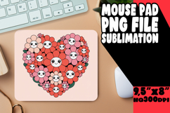 Bright DESK MAT Fun Ideas, Flowers Heart Product Image 1