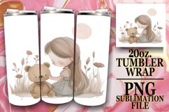 Enchanting Boho Style: 20oz Watercolor Tumbler Art Product Image 1