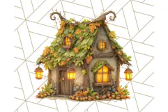 Cozy Cabin Critters Clipart PNG, Fall Animal Png Product Image 4
