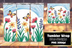 Craft Your Own 20oz Tumbler , Flowers Product Image 1