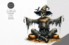 Halloween clipart, Skeleton clipart, Autumn clipart, Product Image 1