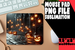 Luminous Mouse Pad PNG Design, Horror Halloween Product Image 1