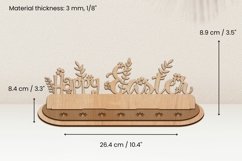 Happy Easter Scene Stand Laser Cut | Glowrforge | SVG Product Image 2