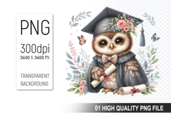 Graduation Animals Clipart PNG Bundle, High Quality PNG File Product Image 16