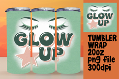 20oz Tumbler Template for Creative Minds , Woman Eyes Product Image 1