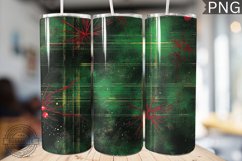 Green Christmas Plaid Tumbler Wrap -High Quality 300 Dpi Product Image 1