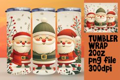 Christmas Tumbler Sublimation 20oz Gingerbread Pattern Product Image 1