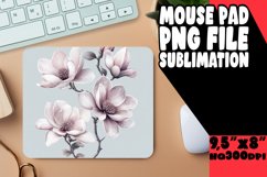 Blissful Mouse Pad Sublimation Ideas, Flower Pattern Product Image 1