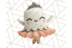 Cute Halloween Ghost Clipart Costume PNG, Halloween Png Product Image 4