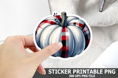 Halloween Pumpkin Sticker| Halloween Sticker PNG Design Product Image 1